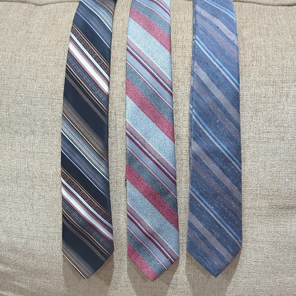 Vintage Striped Men's Ties Set